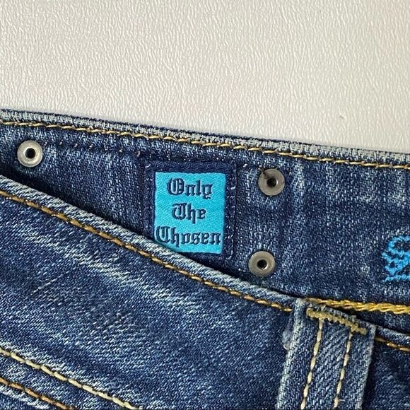 Sang Real | Factory Distressed Boot Cut Jeans - Picture 4 of 11